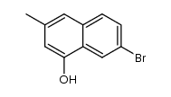 7-bromo-3-methylnaphthalen-1-ol结构式