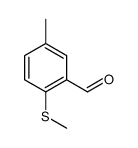 5-methyl-2-methylsulfanylbenzaldehyde结构式