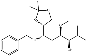 D-altro-Octitol, 1,2,5-trideoxy-2-methyl-4-O-methyl-7,8-O-(1-methylethylidene)-6-O-(phenylmethyl)-结构式
