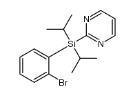 2-[(2-bromophenyl)(diisopropyl)silyl]pyrimidine结构式