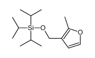 (2-methylfuran-3-yl)methoxy-tri(propan-2-yl)silane结构式