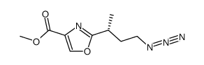 methyl 2-(4-azido-(2R)-butyl)-4-oxazolecarboxylate Structure