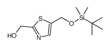 (5-(((tert-butyldimethylsilyl)oxy)methyl)thiazol-2-yl)methanol Structure