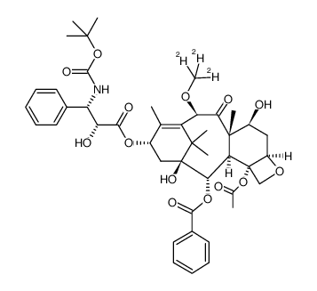 10β-(d3)-methoxydocetaxel Structure