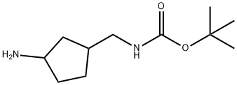 (3-Amino-cyclopentylmethyl)-carbamic acid tert-butyl ester Structure