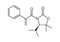 (R)-3-(2-phenylacryloyl)-4-isopropyl-5,5-dimethyloxazolidin-2-one结构式