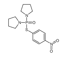 1-[(4-nitrophenyl)sulfanyl-pyrrolidin-1-ylphosphoryl]pyrrolidine结构式