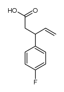 3-(4-fluorophenyl)pent-4-enoic acid结构式