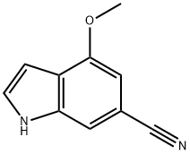4-methoxy-1H-indole-6-carbonitrile structure