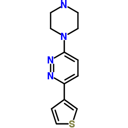 3-(1-Piperazinyl)-6-(3-thienyl)pyridazine结构式
