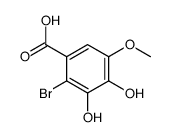 2-bromo-3,4-dihydroxy-5-methoxybenzoic acid结构式