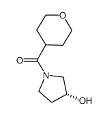 (R)-(3-hydroxypyrrolidin-1-yl)(tetrahydro-2H-pyran-4-yl)methanone Structure