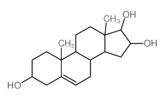 Androst-5-ene-3,16,17-triol,(3b,16b,17b)- (9CI) Structure