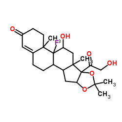 9-fluoro-16a,17-(isopropylidenedioxy)corticosterone structure