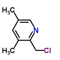 2-(Chloromethyl)-3,5-dimethylpyridine Structure