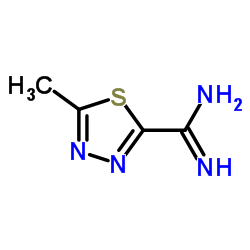 5-Methyl-1,3,4-thiadiazole-2-carboximidamide Structure