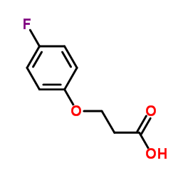 3-(4-氟苯氧基)丙酸结构式