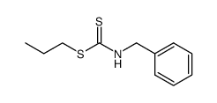 benzyl-dithiocarbamic acid propyl ester Structure