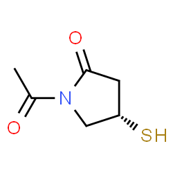 2-Pyrrolidinone, 1-acetyl-4-mercapto-, (S)- (9CI) Structure
