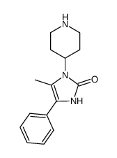 1,3-dihydro-5-methyl-4-phenyl-1-(4-piperidinyl)-2H-imidazol-2-one Structure