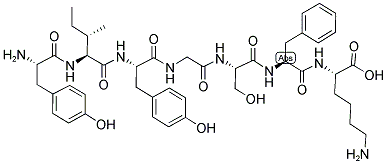 H-Tyr-Ile-Tyr-Gly-Ser-Phe-Lys-OH结构式