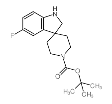 tert-Butyl 5-fluorospiro[indoline-3,4'-piperidine]-1'-carboxylate structure