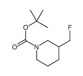 3-(氟甲基)哌啶-1-羧酸叔丁酯结构式