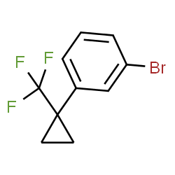 1-Bromo-3-(1-(trifluoromethyl)cyclopropyl)benzene Structure