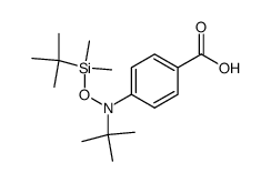 1-[N-tert-butyl-N-(tert-butyldimethylsilyloxy)amino]-4-benzoic acid结构式