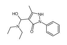 4-[(Diethylamino)hydroxymethyl]-3,4-dihydro-5-methyl-2-phenyl-2H-pyrazol-3-one结构式
