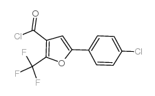 5-(4-Chlorophenyl)-2-(trifluoromethyl)furan-3-carbonyl chloride structure