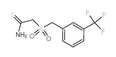 2-(3-三氟甲基-A-甲苯磺酰)硫代乙酰胺结构式