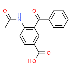 4-(Acetylamino)-3-benzoylbenzoic acid结构式