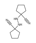 1,1'-hydrazo-bis-cyclopentanecarbonitrile结构式