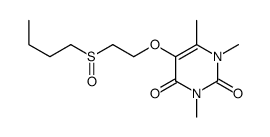 5-(2-butylsulfinylethoxy)-1,3,6-trimethylpyrimidine-2,4-dione结构式