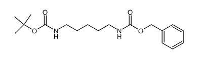 benzyl tert-butyl pentane-1,5-diyldicarbamate Structure