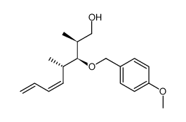 (+)-(Z)-(2S,3S,4S)-3-(4-methoxybenzyloxy)-2,4-dimethylocta-5,7-dien-1-ol Structure