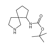 tert-butyl 2-azaspiro[4.4]nonan-6-ylcarbamate结构式