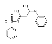 N'-(benzenesulfonyl)-N-phenylpropanediamide结构式