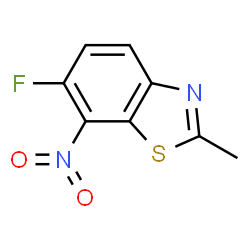 Benzothiazole, 6-fluoro-2-methyl-7-nitro- (9CI)结构式