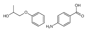 4-aminobenzoic acid,1-phenoxypropan-2-ol结构式