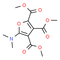 2,3,4-Furantricarboxylic acid,5-(dimethylamino)-,trimethyl ester (9CI)结构式