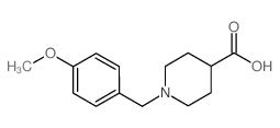 1-(4-METHOXY-BENZYL)-PIPERIDINE-4-CARBOXYLIC ACID HYDROCHLORIDE structure