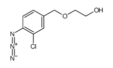 2-[(4-azido-3-chlorophenyl)methoxy]ethanol Structure