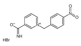 1-[(4-nitrophenyl)methyl]pyridin-1-ium-3-carboxamide,bromide Structure