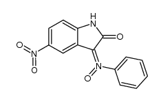5-nitro-indoline-2,3-dione-3-(N-phenyl oxime )结构式