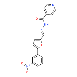 (E)-N-((5-(3-nitrophenyl)furan-2-yl)methylene)isonicotinohydrazide picture