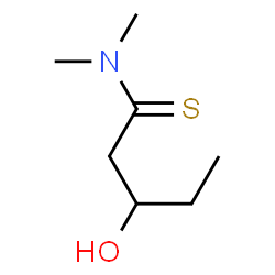 Pentanethioamide,3-hydroxy-N,N-dimethyl- structure