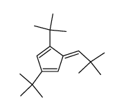 1,3-Di-tert-butyl-5-[2,2-dimethyl-prop-(E)-ylidene]-cyclopenta-1,3-diene结构式