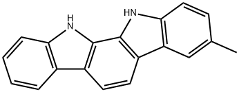 3-methyl-11,12-dihydroindolo[2,3-a]carbazole结构式